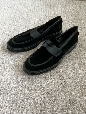 Men's Express Black Suede Loafers